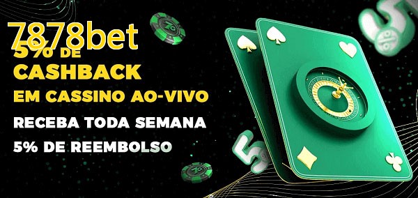 Promoções do cassino ao Vivo 7878bet